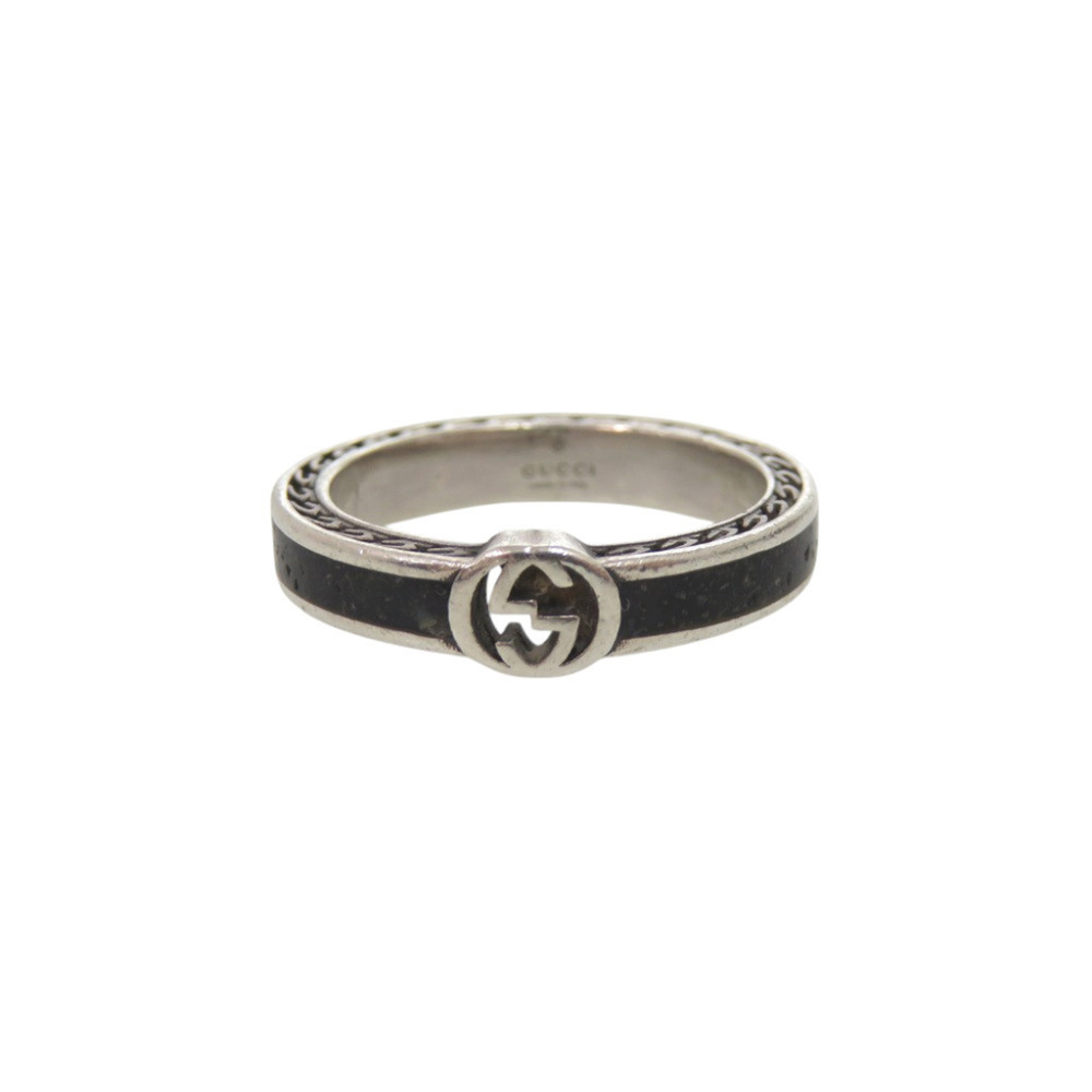 Gucci Interlocking G Sterling Silver 925 Ring (Silver, Item No. 1087)